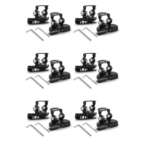 Universal LED Light Bar Mounting Brackets, Adjustable Hood Pillar Mounts, Led Work Light Mount Bracket Clamp Holder 12PC