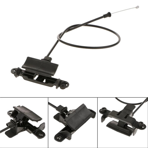 2X Car Hood Release Cable Hood Pull Cable 51237164798 for  E70 E71 X5- X6 2007-2014