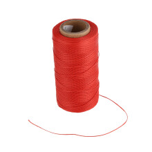 260M 150D 1MM Leather Sewing Waxed Wax Thread Hand needle Cord DIY New Color:Red