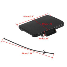 2X Replacement for- A4 B6 2001-2005 Front Bumper Spoiler Towing Eye Hook Cover 8E0807241