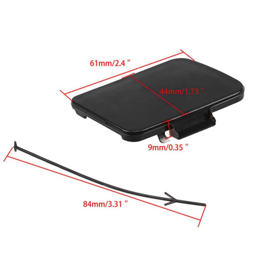 2X Replacement for- A4 B6 2001-2005 Front Bumper Spoiler Towing Eye Hook Cover 8E0807241