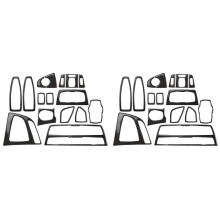 2X Ensemble Complet D'Accessoires Intérieurs en Fibre de Carbone pour Série 3 F30 F31 2013-2018 F34 Série 4 F32 F33 F36 2014-2018 LHD