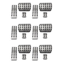 6X Stainless Steel Sport Brake Pedal Pads Cover for 2006-2012 M-Class W164 2007-2013 GL-Class X164 2006-2012