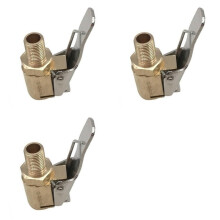 3X Air Chuck Inflator, 8 mm Klemconnector voor Auto-Autoband, Adapterpompventielclip voor Band