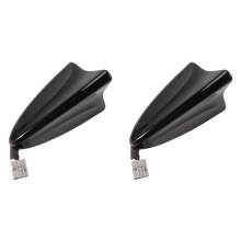 2X 962102W000 Antenna di Posizionamento A Pinna di Squalo per Tetto Auto, Generatore di Vortici, Spoiler Ala per Santa Fe 2013-2016, Nero