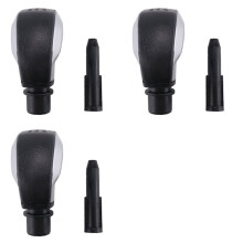 3X Pommeau de Levier de Vitesse 5 Vitesses Manette de Vitesse Noir Argent pour 605 406 205 407 Citroën SAXO XSARA