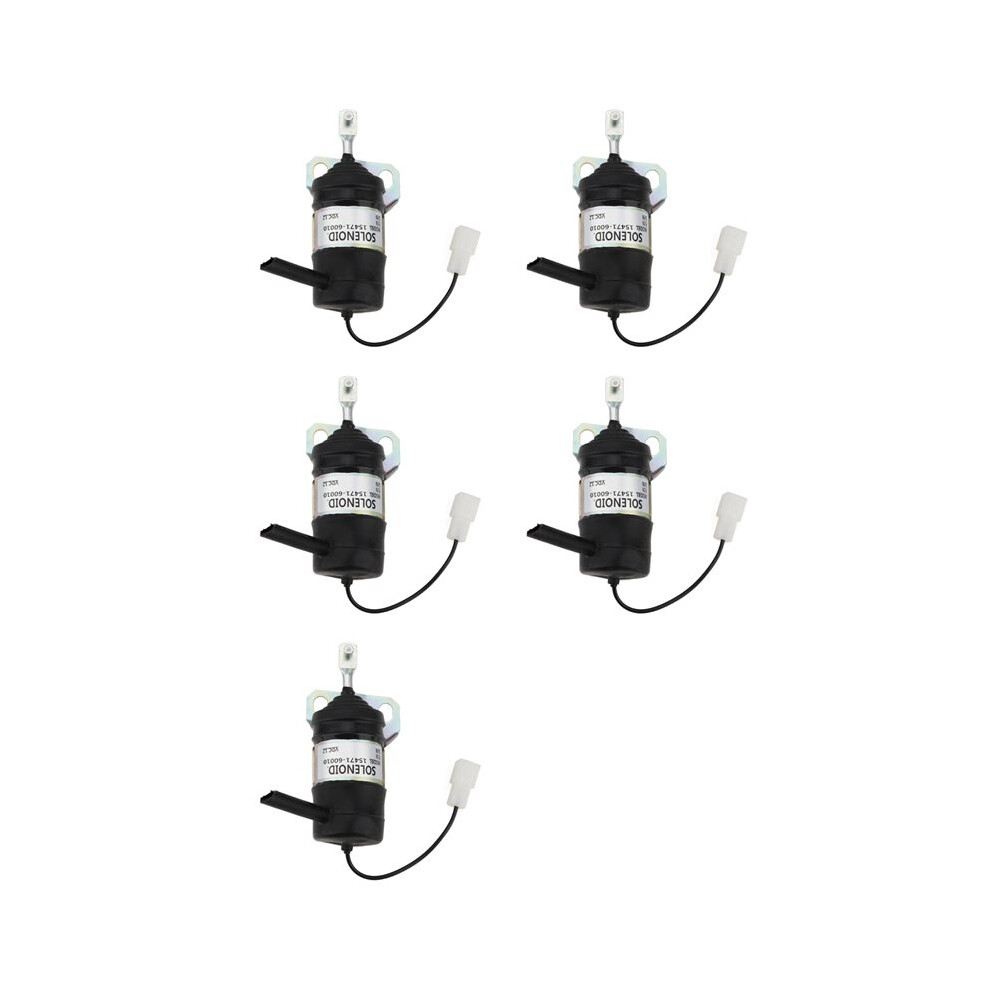 5X 15471-60010 12V Fuel Shut Off Solenoid 052600-1000 15471-60013 For Tractor Part Generator Stop Solenoid 6033280990628