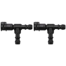 2X 99762820700 Three Pipe Joint Water Jet Cleaner Headlight Washer Hose Connector for- 911 2006-2016