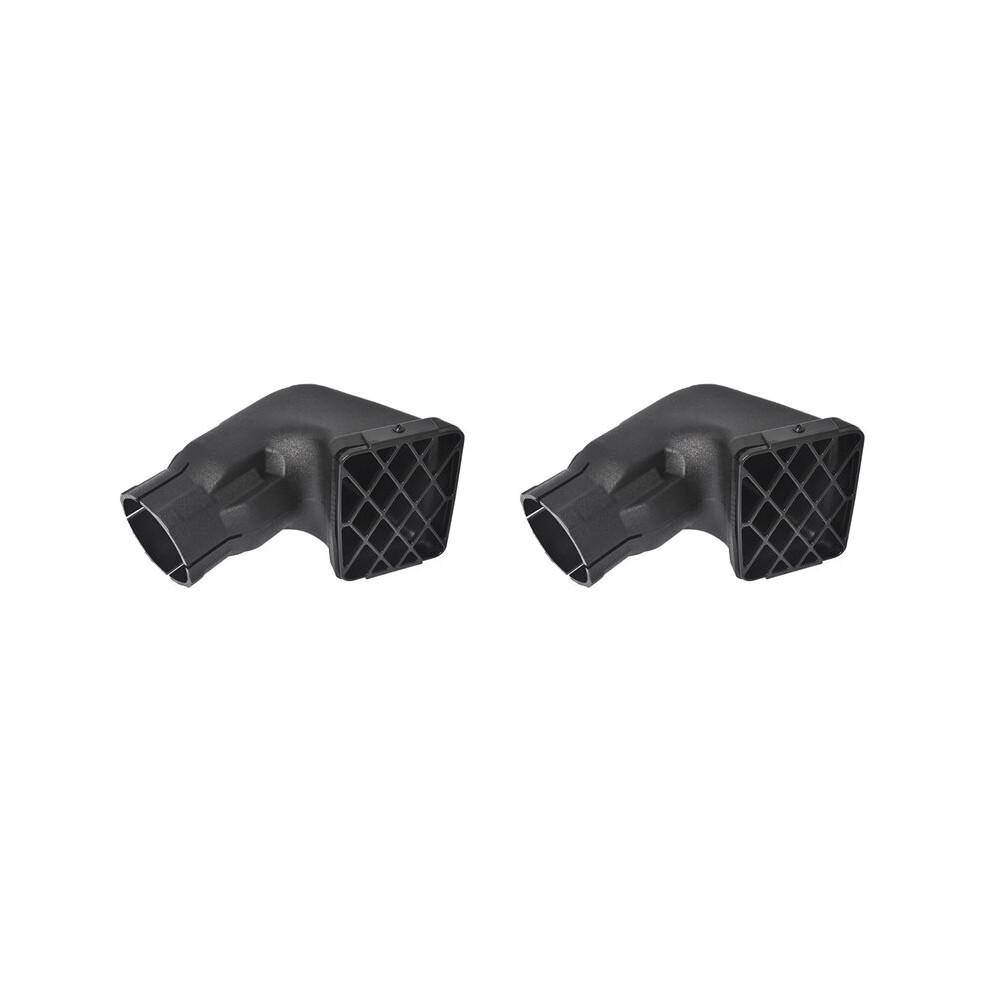 2Pcs 3.0Inches Car Universal Snorkel Inlet Air Intake Pipe Wading Throat For Off-Road Mud Black 4712372690326