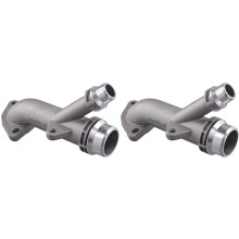 2X Aluminium Cooling Radiator Coolant Hose Connector Water Outlet Pipe for E46 E85 E60 E61 E83 E81 E93 11537560130