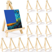 16Pack 9 Inch Houten Schildersezel voor Het Schilderen van Canvas, Kunst, Statief, Schildersezel voor Feestjes, Kids Student Desktop Schildersezel