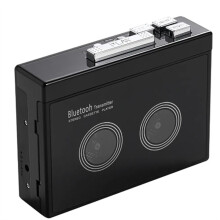 Zwarte Retro Stereo Cassettespeler Walkman Cassetteband Muziek Audio Auto Reverse met