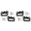4Pcs Front Left & Right Inside Interior Door Handle Set for 2005-2011  Grand Cherokee Gray & Chrome 1