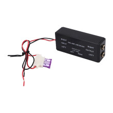 New Black Rca Input/Output Adjustable Pac Turbo 1 Driver Signal Amplifier Booster Adapter for Car Boat