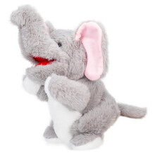 Kattenworstelspeelgoedpop - Bijtbestendige Kattenworstelhandschoen voor Veilig Interactief Spelen, voor Kitten en Puppy (Olifant)
