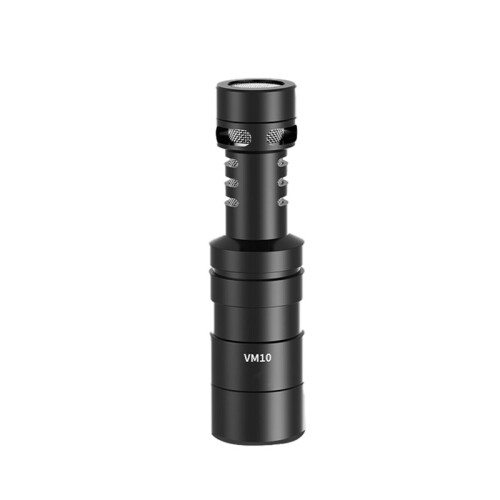 VM10  Vlog Microfoon 3,5 mm TRS USB C OTG Shock Mount Windscreen Microfoon voor Android IOS Telefoon Plug &