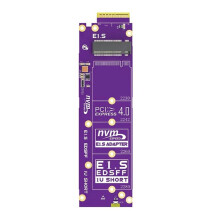 M.2 NVMe Naar E1.S-Adapter PCIe 4.0 X4 (64 Gbps) - 2230-2280 SSD Naar EDSFF E1.S-Converter, Hot-Swap, voor Server/Datacenter