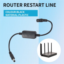 24 Hour Auto Reboot Router Routing Timer Reset Tool Power Timing Fiber Modem Router Power Manager Black
