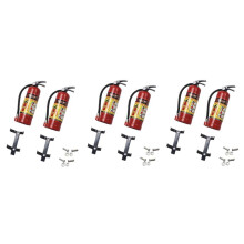 6St Simulatie Brandblusser voor 1/10 RC Crawler Auto Axiale SCX10 TRX4 RC4WD D90 Decoratie Onderdelen, Rood