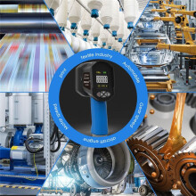 Digital Handheld Stroboscope 60-99999 FPM Non Contact Strobe Tachomete High Accuracy 0.001% LED Flash Tachometer
