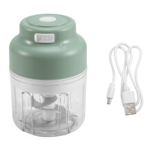Elektrische Knoflookhakker, 320 Ml Draagbare Groentehakker met 6 Messen, USB Oplaadbare Hakmolen