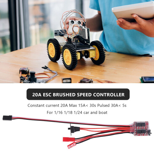 20A Bustophedon ESC Brushed Speed Controller For RC Car Truck Boat 2