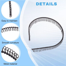 SODIAL(R) Metal Teeth Comb Hairband Hair Hoop Headband Black For Woman