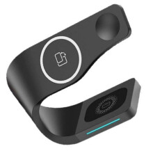 Magnetic Wireless Charger 4 in 1 Phone Stand Fast Charging Station Universal Wireless Fast Charging for Mobile Phones,A