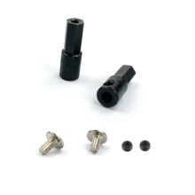 per WPL D12 1/10 RC Parti di Aggiornamento per Auto Metallo 5Mm Mozzo Ruota Anteriore Adattatore Esagonale Combinatore e Adattatore per Albero Asse