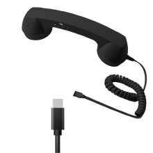 Type-C Retro-Telefoonhoorn, Vintage-Stijl Mobiele Telefoonontvanger met Verbeterde Audio