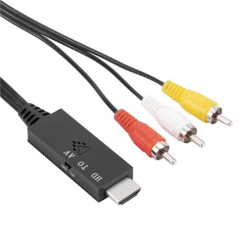 RCA to -Compatible Converter, AV to -Compatible Cable, Adapter Supporting PAL NTSC for PC,Laptop,TV 2