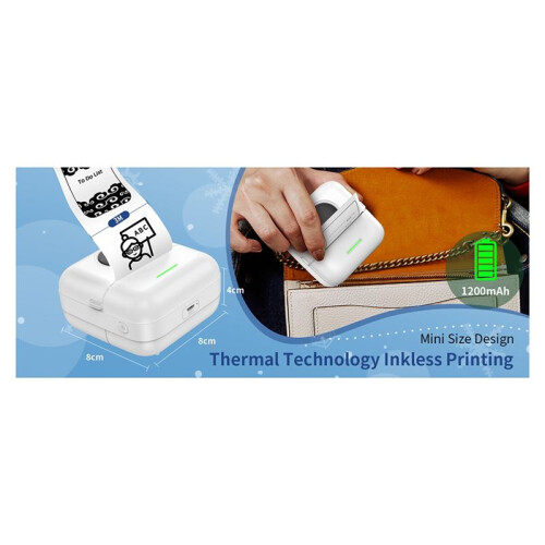Thermal Printer X5  Pocket Printer Portable Inkless Sticker Printer for Study, Notes, Pictures, Photos 1