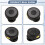 Magnetic Suction Back Clip Wireless Microphone USB-C Circular Button Lavalier Microphone for Live Video Recording 4