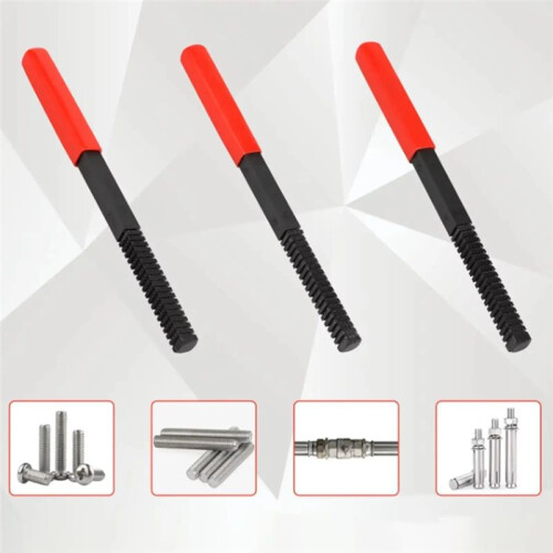 Thread File High Hardness Thread Restorer File Portable Multipurpose Metric Thread Repair File for Stud Bolt Screw Pipe 2