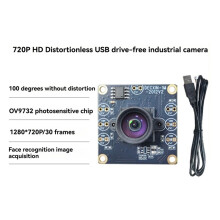 6 Sets 100 Degree Camera Module 1MP OV9732 1280x720 USB Free Driver Manual Focus with 2M USB Cable for WinXP/7/8/10