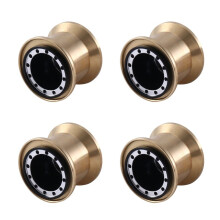 4 Pezzi di Morsetto nel Ottone Metallo 1.0 Mozzo Ruota per Cerchione per FMS FCX24 Max Smasher 1/24 RC Accessori per Auto Cingolata,1