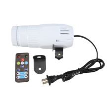 Pinspotlicht voor Discobal 15W RGBW 4-in-1 Spiegelballicht met Afstandsbediening voor Feesten DJ Disco Club US-Stekker