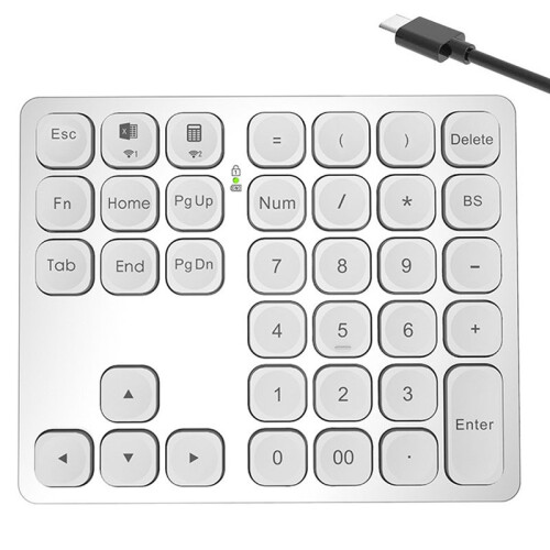 Wireless  Keyboard Phone Tablet Keyboard  Keyboard Mouse for   Android  White