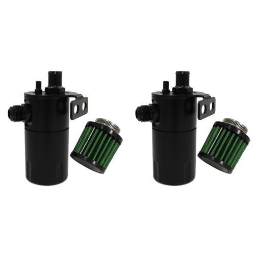 2X Reservatório de Óleo para Carro 500ML, Tanque de Combustível AN10, Porta de 5/8 Polegadas, Respiro Universal, Acessórios para Carro