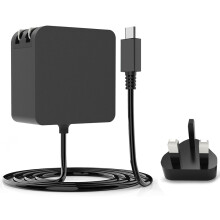 For Charger Wall Adapter 45W Power PD Protocol Support Screen Mirroring for N Game Console(UK Plug)