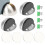 Vloerdeurstoppers RVS Vloerdeurstopper 4X Vloerdeurstoppers Vloergemonteerde Deurstoppers voor Studio Home 1