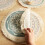 2Pcs Printed Place Mat Bohemian Tassel Printed Coaster for Home Insulation Circular Shape Dinner Table Layout Props, C 3