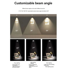 Faretto da Incasso con Angolo di Fascio Regolabile, Luce da Incasso Rotonda In Lega di Alluminio da 10 W e 220 V D