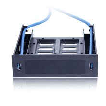 8pz 2 X Pannello Frontale USB 3.0 con Dispositivo/HDD da 3,5 Pollici o SSD/HDD da 2,5 Pollici un 5,25 Floppy un Supporto del Vassoio 'Unità Ottica