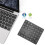 Wireless  Keyboard Phone Tablet Keyboard  Keyboard Mouse for   Android  White 2