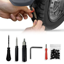 7 Pcs Car Motorcycle Tire Repair Plug Tools Set Tire Wheel Repair Kit Mushroom Plug Probe Nozzle