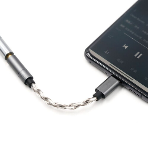 Type C to 4.4mm Headphone Adapter CX31993 32bit 384KHz Audio Decoding Cable DAC Amp Adapter 1