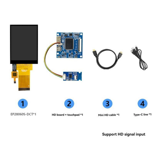 2.8-Inch  Split Screen -Compatible Display 480x640 Resolution Full View RGB IPS Universal Capacitive Touch A 1