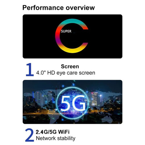 WiFi MP3 Player  5.0 MP5 Player 4.0 Inch Full Touch Screen Android  System MP4 Music Player 2