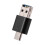 Card Reader Aluminum USB Type C OTG Micro-/TF External Memory Card Reader Adapter for Mobile Phone Computer(Black) 6
